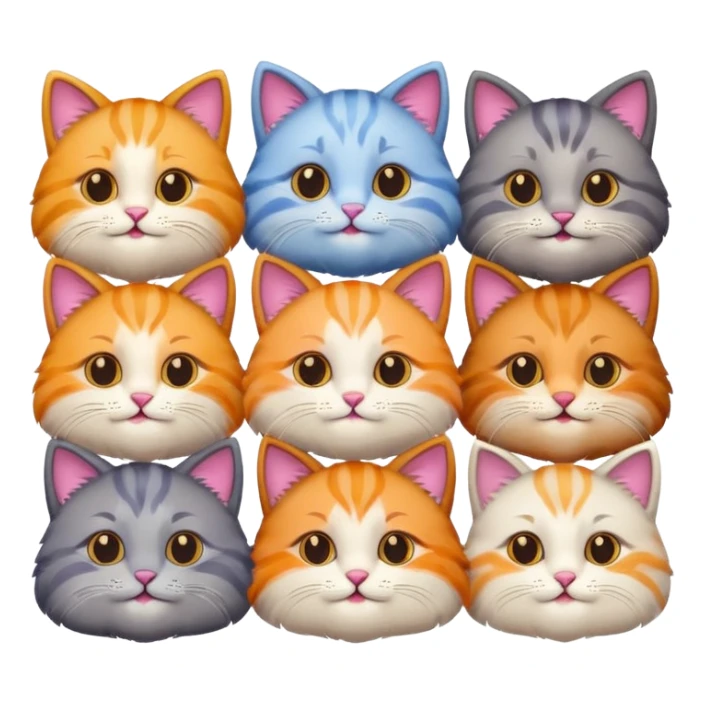 Cats, love and happiness sticker