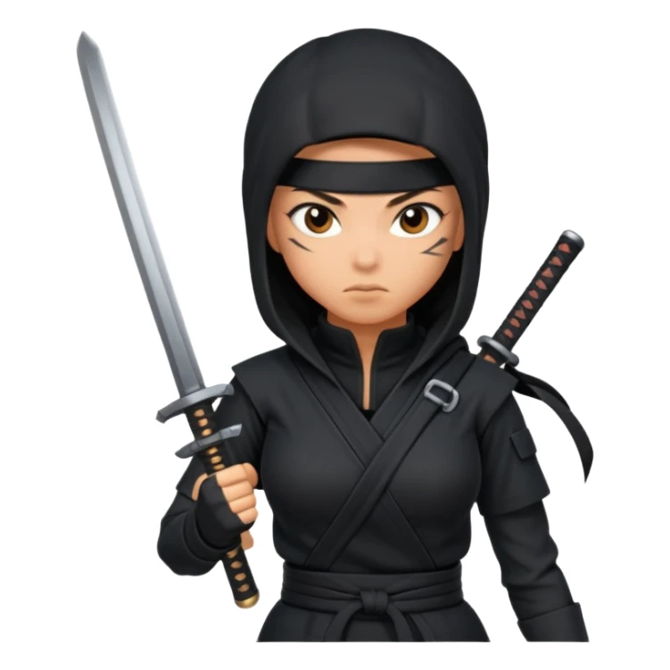 ninja woman chaos coordinator sticker