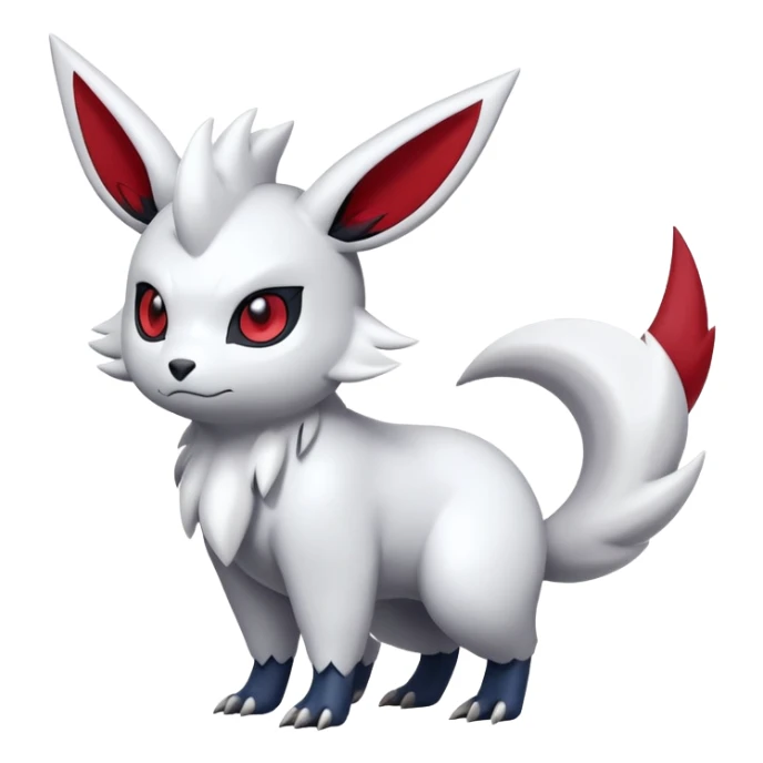 Zangoose-Absol-Minccino-Pokémon-Fakémon-hybrid-creature (full body) sticker