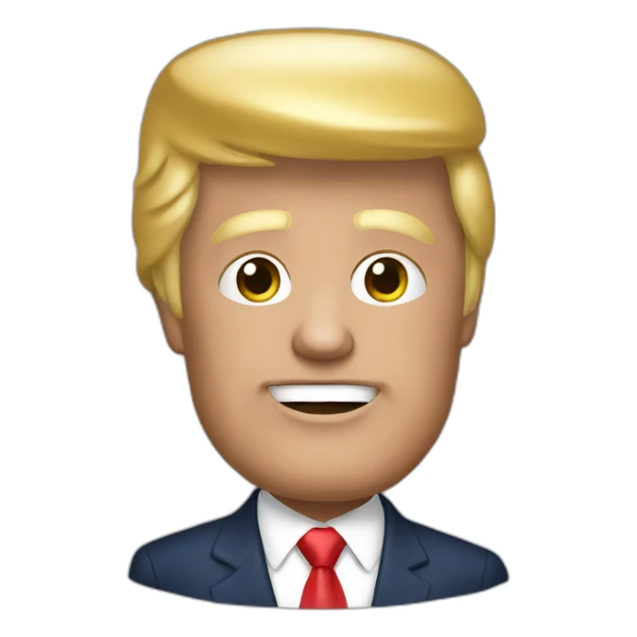 Trump as Masyanya sticker