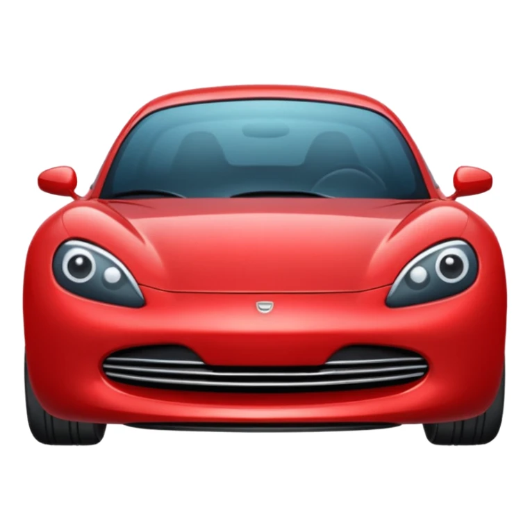 Red car the head in right sticker