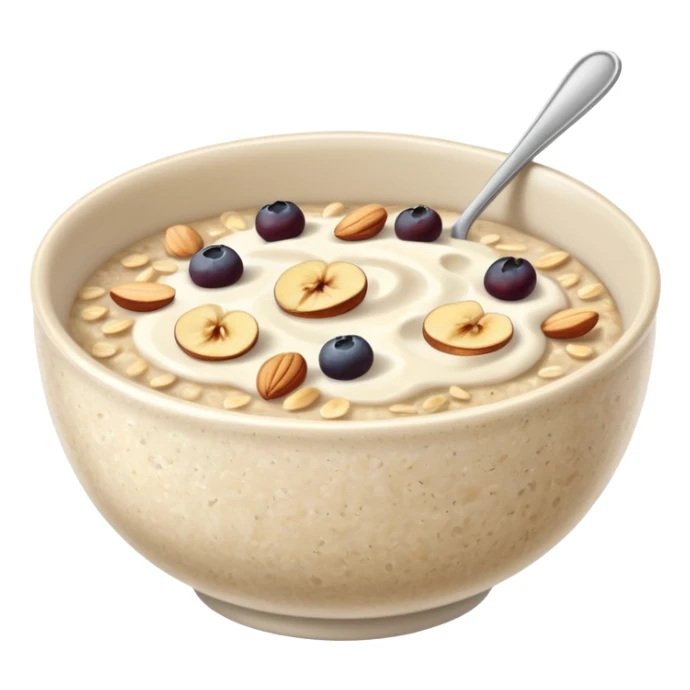 oatmeal porridge bowl, sticker