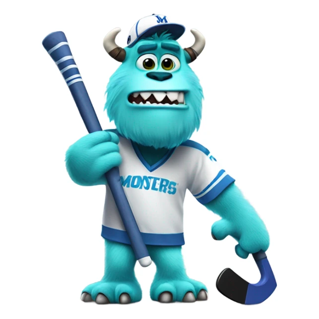 Monsters inc sully hockey sticker