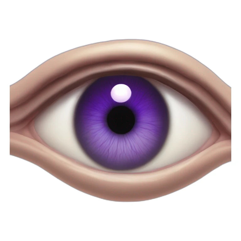 majestic godly violet iris eyeball serious intense symmetrical knowledgable sticker