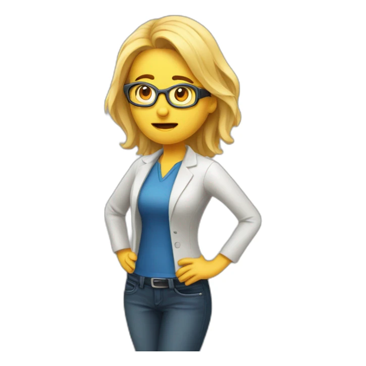 frustrated QA Tester lead woman version from Orava sticker