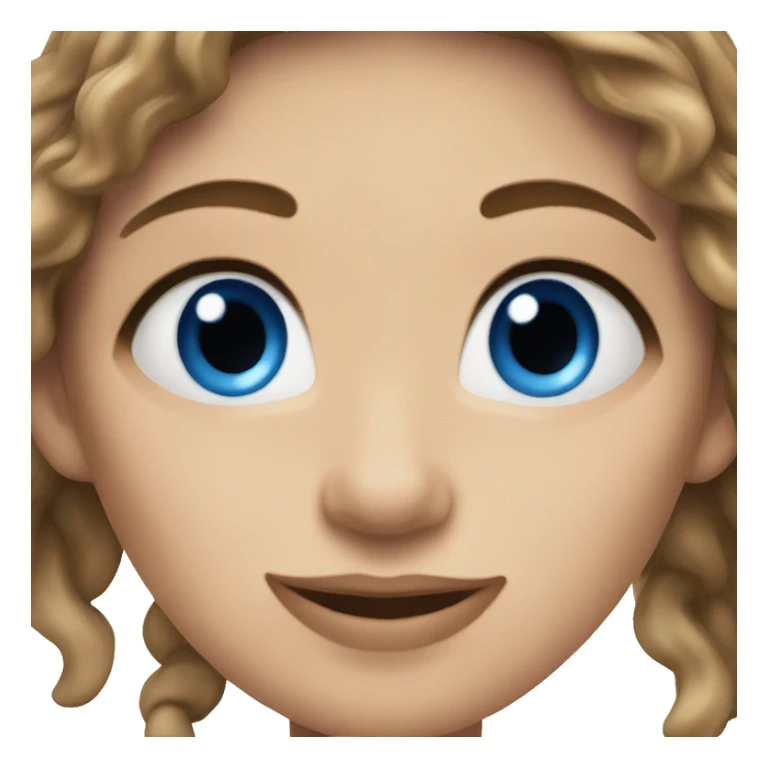 Caucasian dancer with brown hair & blue eyes  sticker