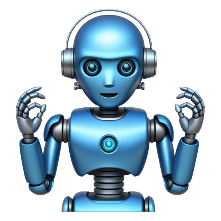robot updating sticker