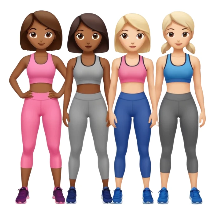 Women at the gym  sticker