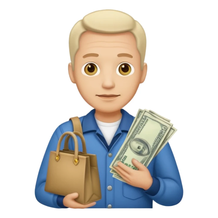 UNCLE WITH a bag OF MONEY sticker