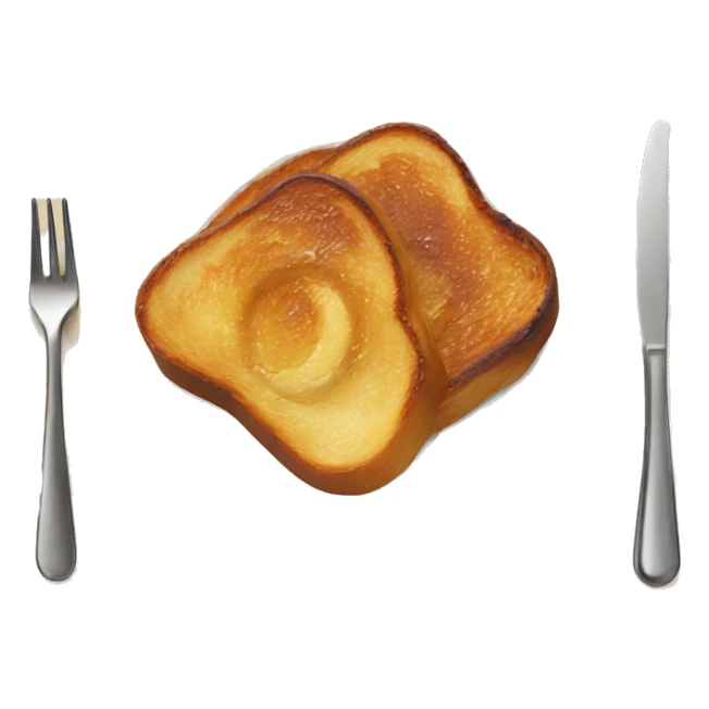 french toast on a white plate sticker