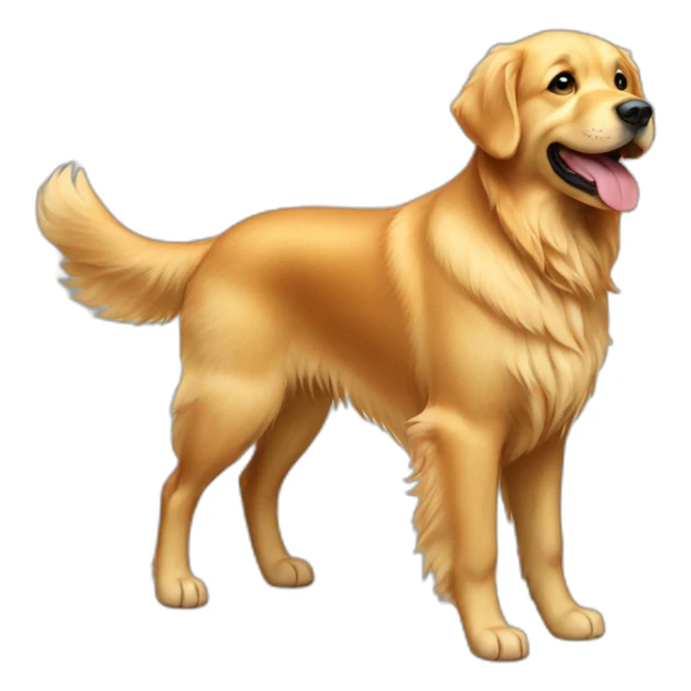 Golden Retriever Dog Full Body sticker