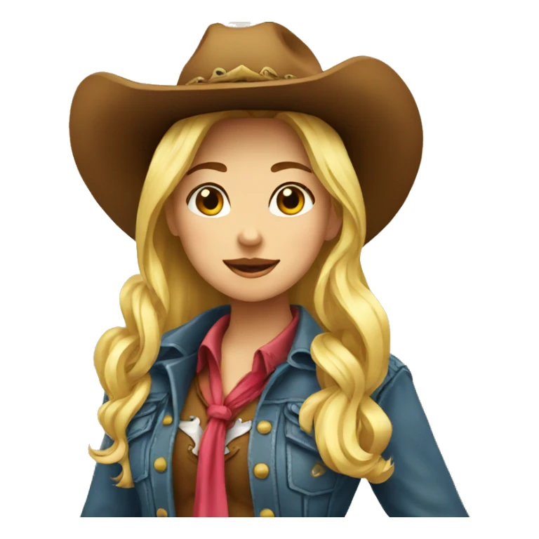 cowgirl cute sticker