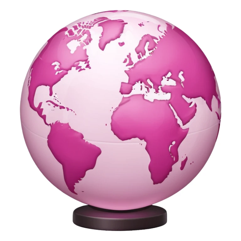 mix light pink dark pink and white girly globe with WWW in big letters under it.
It looks like an internet bar icon. sticker