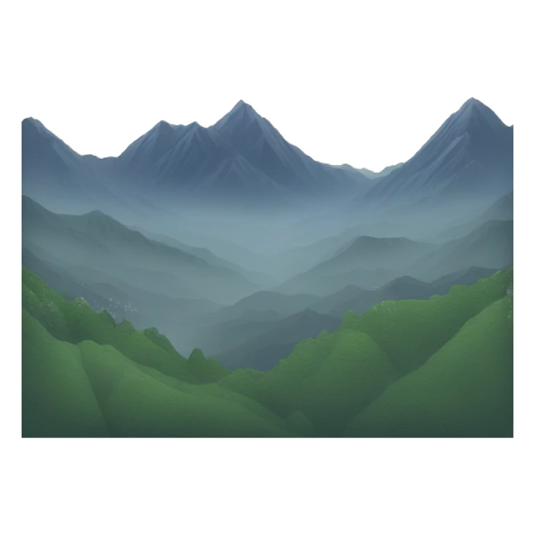 mountains sticker
