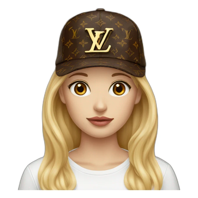 Only Louis Vuitton cap no face sticker