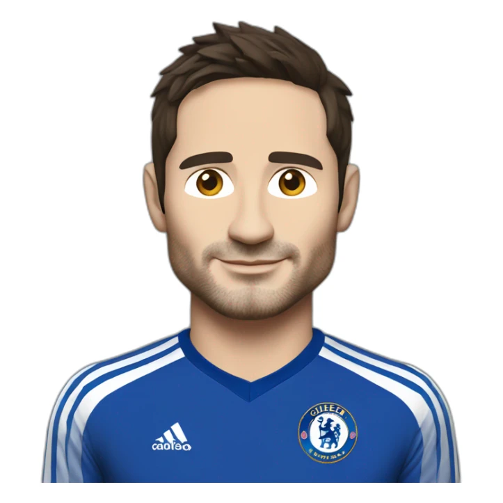 frank Lampard in Chelsea kit sticker
