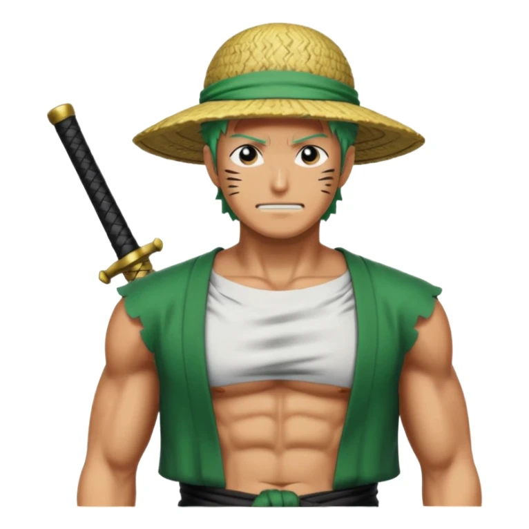 one piece zoro in land of wano sticker