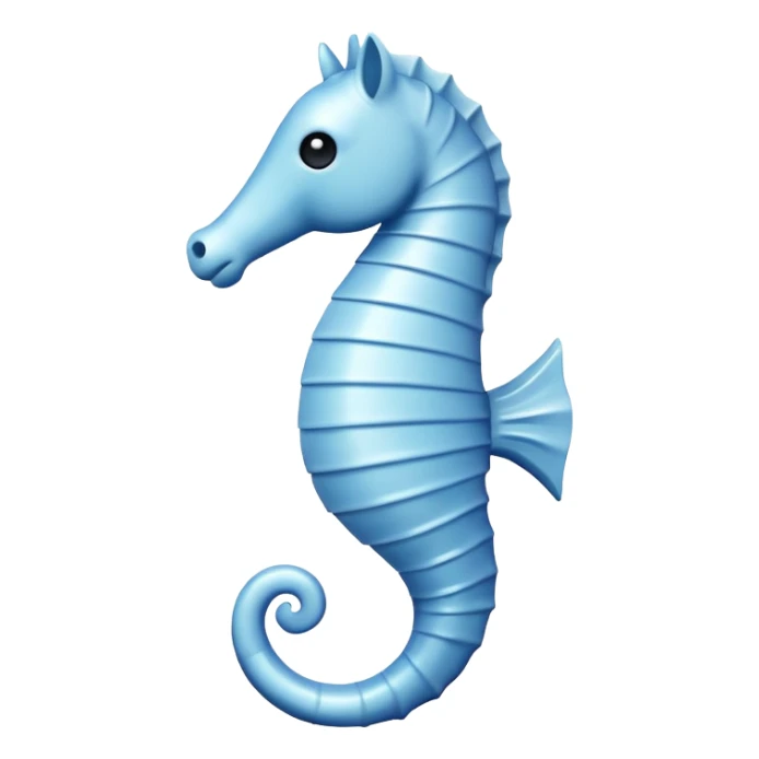 make a minimalist image of a sea horse and make it look like a J sticker
