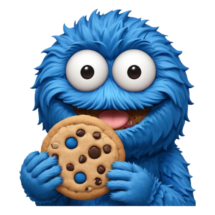 Cookie Monster Sesame Street sticker