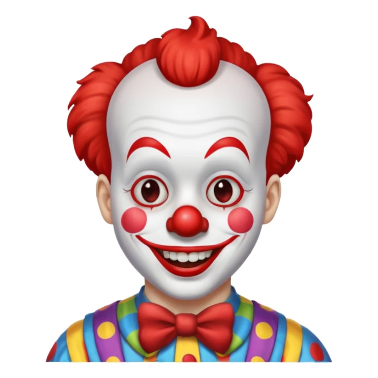 lowerfade haircut clown sticker
