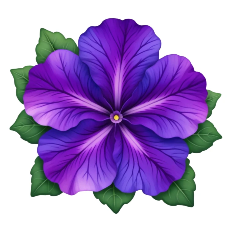 Purple-Violet-Indigo-Purple-Gradient Petunia  sticker