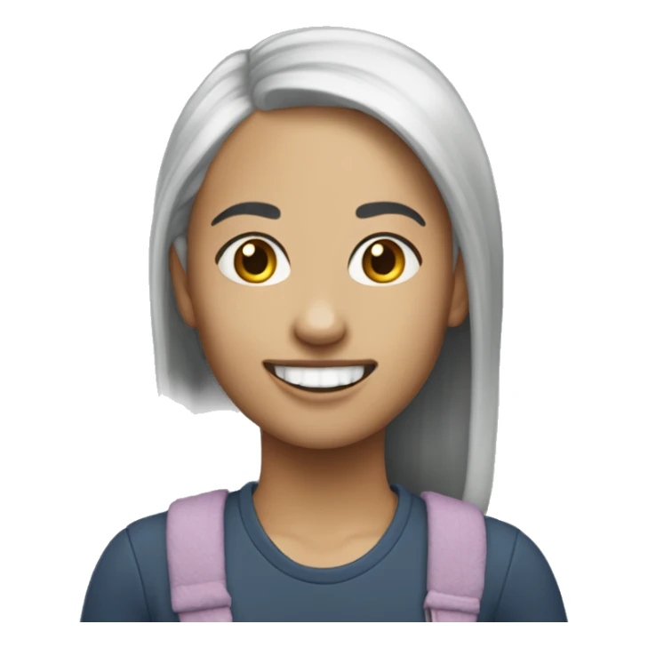 Bukteeth annelise wit no hair sticker