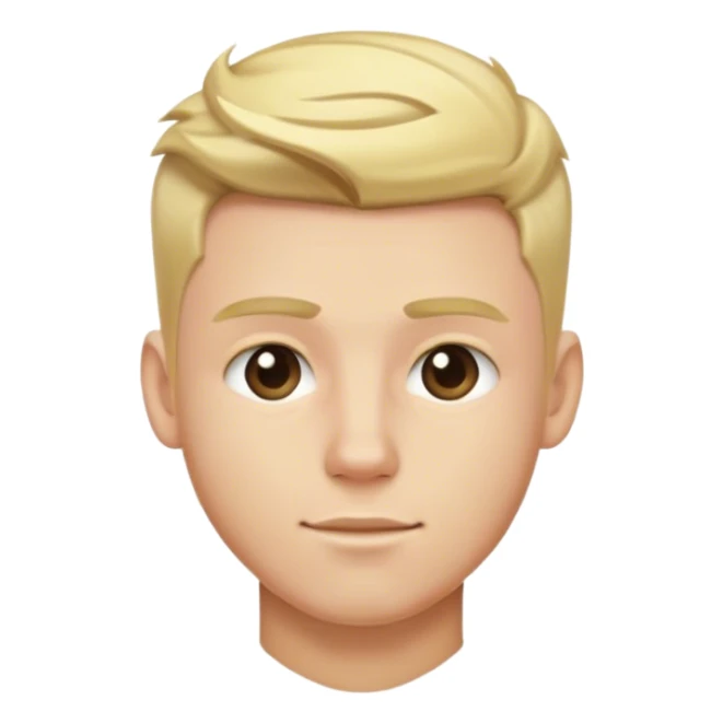 blonde male hairstyles sticker