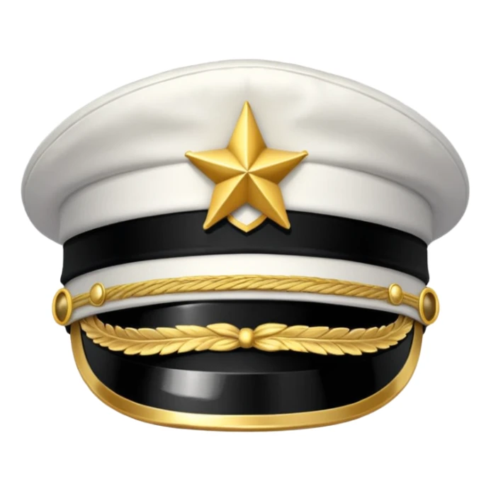 captain hat sticker