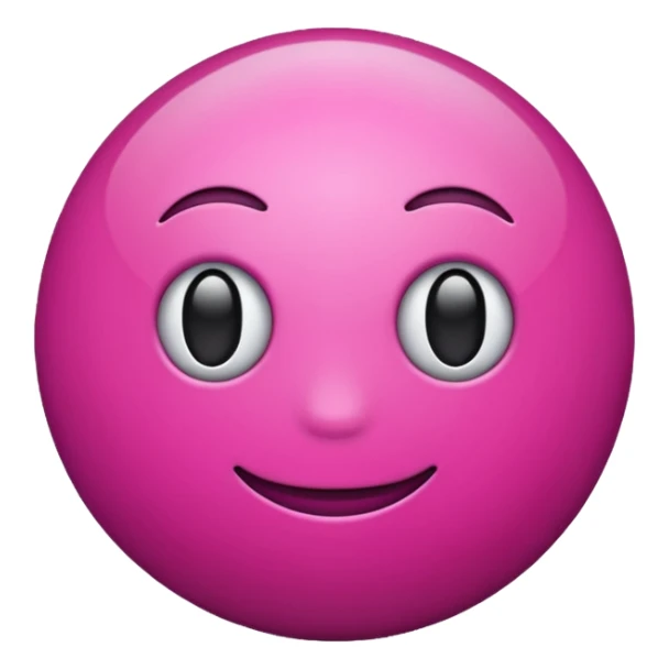magenta color sphere,Negative : Emoji. sticker
