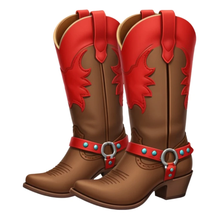 cowgirl boots cute a tiny bit of red on it NO TEAL  sticker