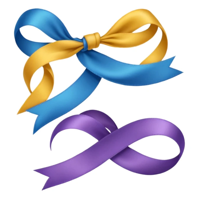 Ribbon of same design in all colors sticker