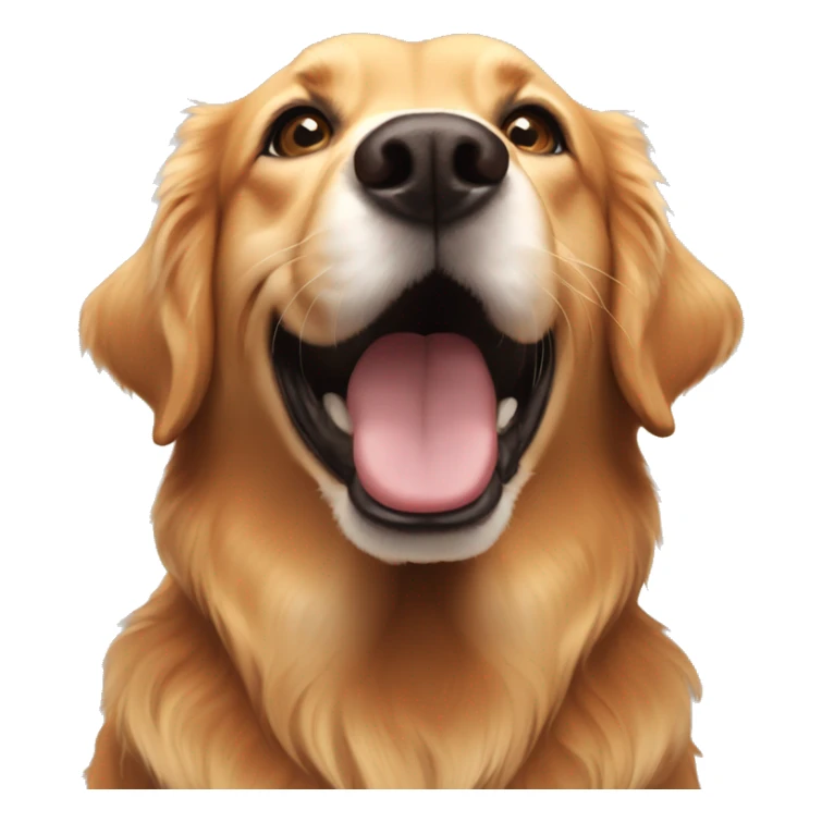 Auburn golden retriever sticker