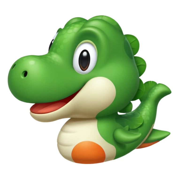 Quiero un emoji de Yoshi el dinosaurio de Mario Bros sticker