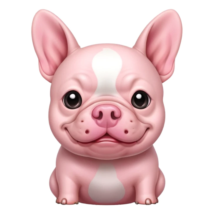 French bulldog and a pig sticker