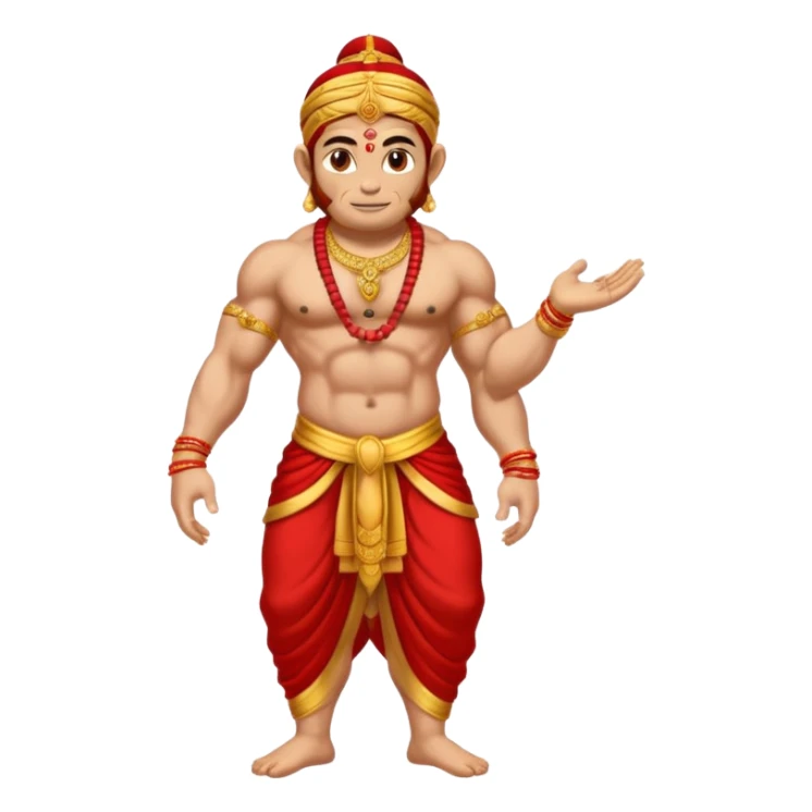 Hanuman ji god giving blessings with his one hand  sticker