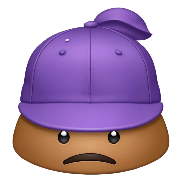A plastic brown ball cap and the long rectangle purple. And looks like a BFDI style sticker