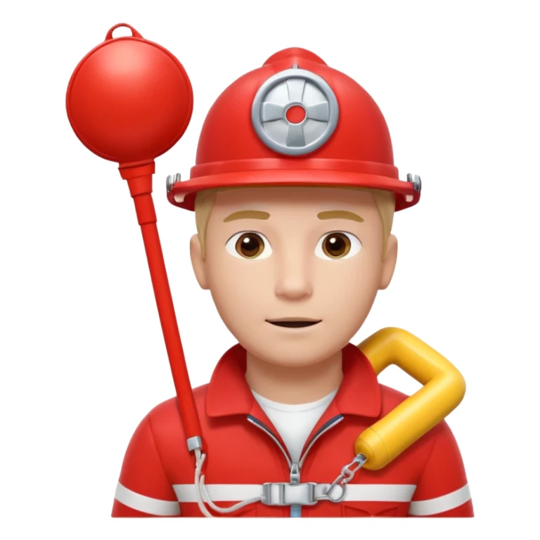 lifeguard portrait, head and shoulders only, wearing red lifeguard uniform, rescue whistle and buoy strap visible, confident alert expression, beach safety vibe, 3D cartoon, mobile game icon style, clean background, no text, no watermark
 sticker