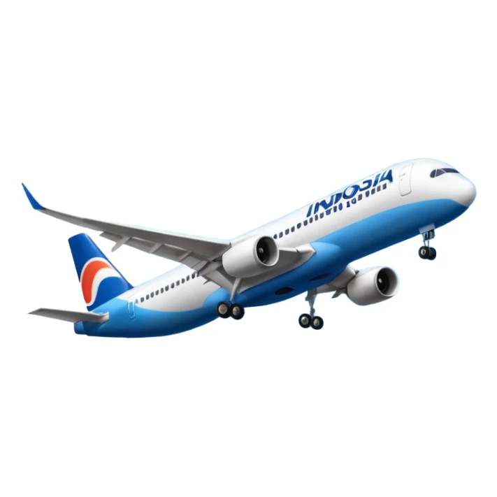 Indonesia airlines take off in airport sticker