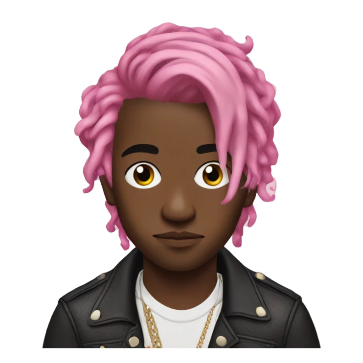 Lil uzi vert pink hair sticker