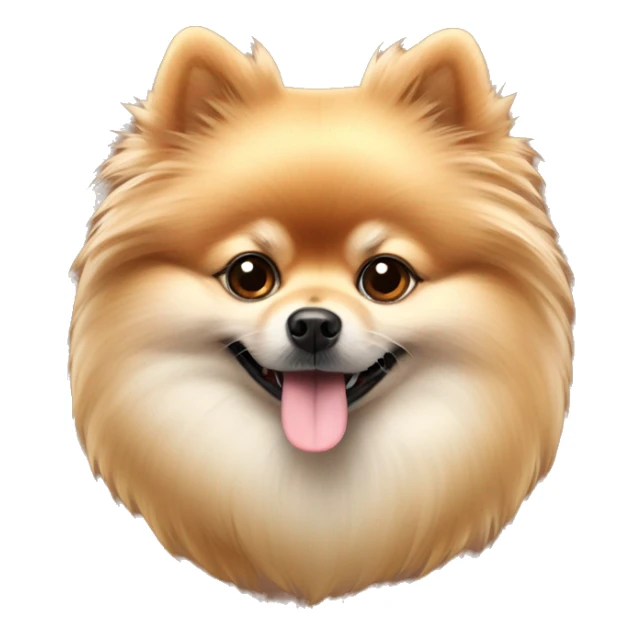 autumn cozy Pomeranian spitz dog sticker