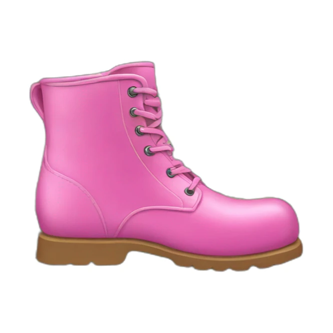 pink boot on top of a pile of cash sticker
