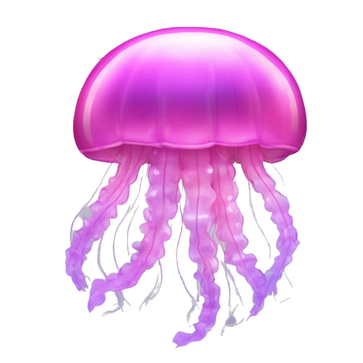 pink shimmery iridescent jellyfish sticker