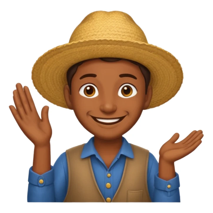 Namaste emoji sticker farmer  sticker