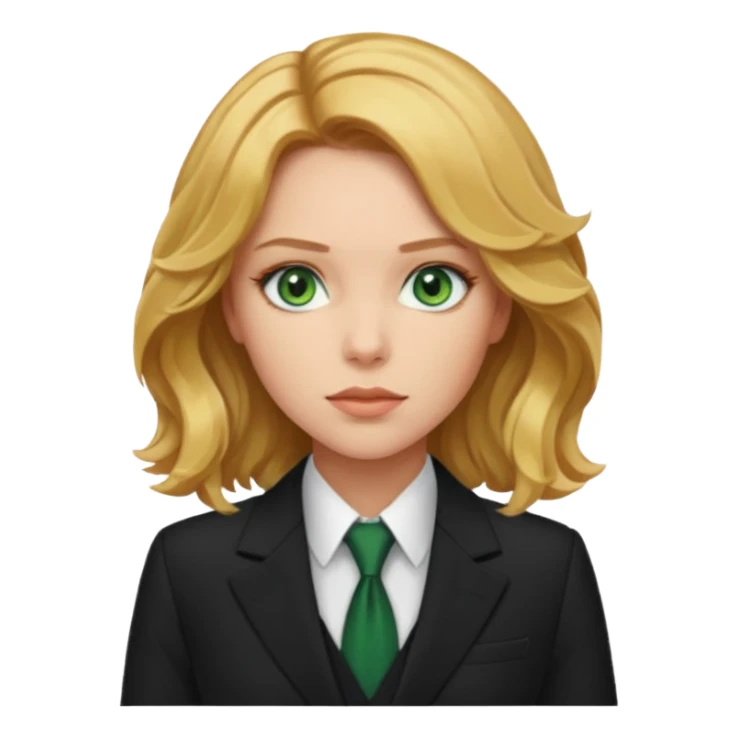 natasha romanoff with blond wavy hair sticker