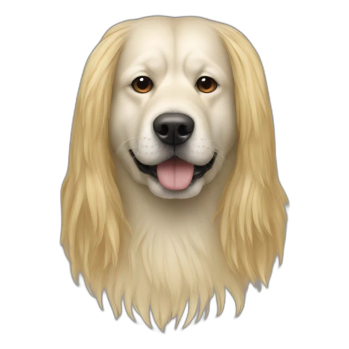 mask-like-dog-longhair-japanese-massive-man sticker