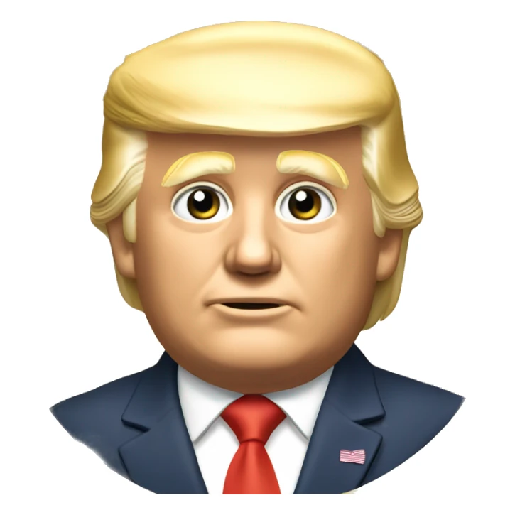 Donaltrump golden coin sticker