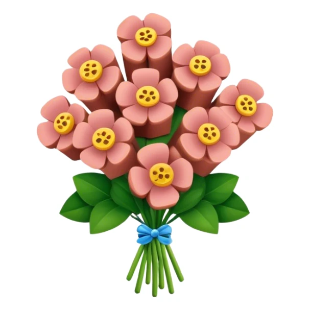 spam meat flowers sticker