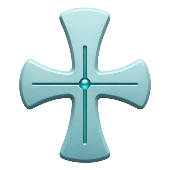 medical cross with a hernia bulge illustration sticker