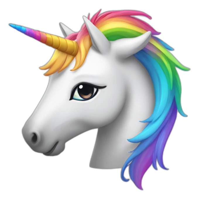 Licorne vomi arc-en-ciel sticker