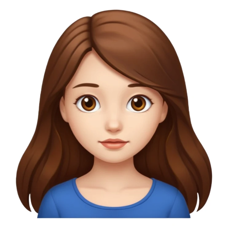 Beautiful cute girl sticker